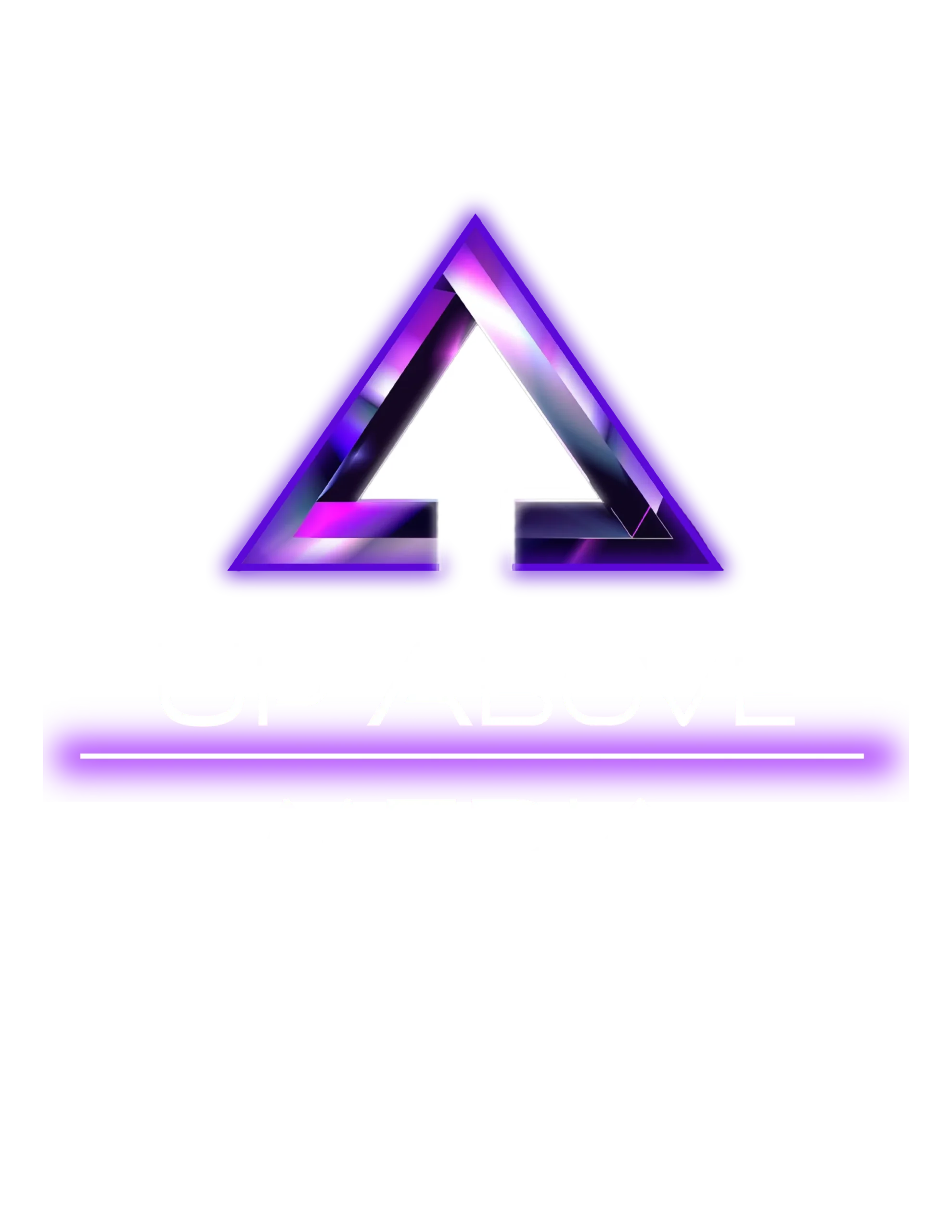 Transparent logo of Up Above Media recording studio in Houston